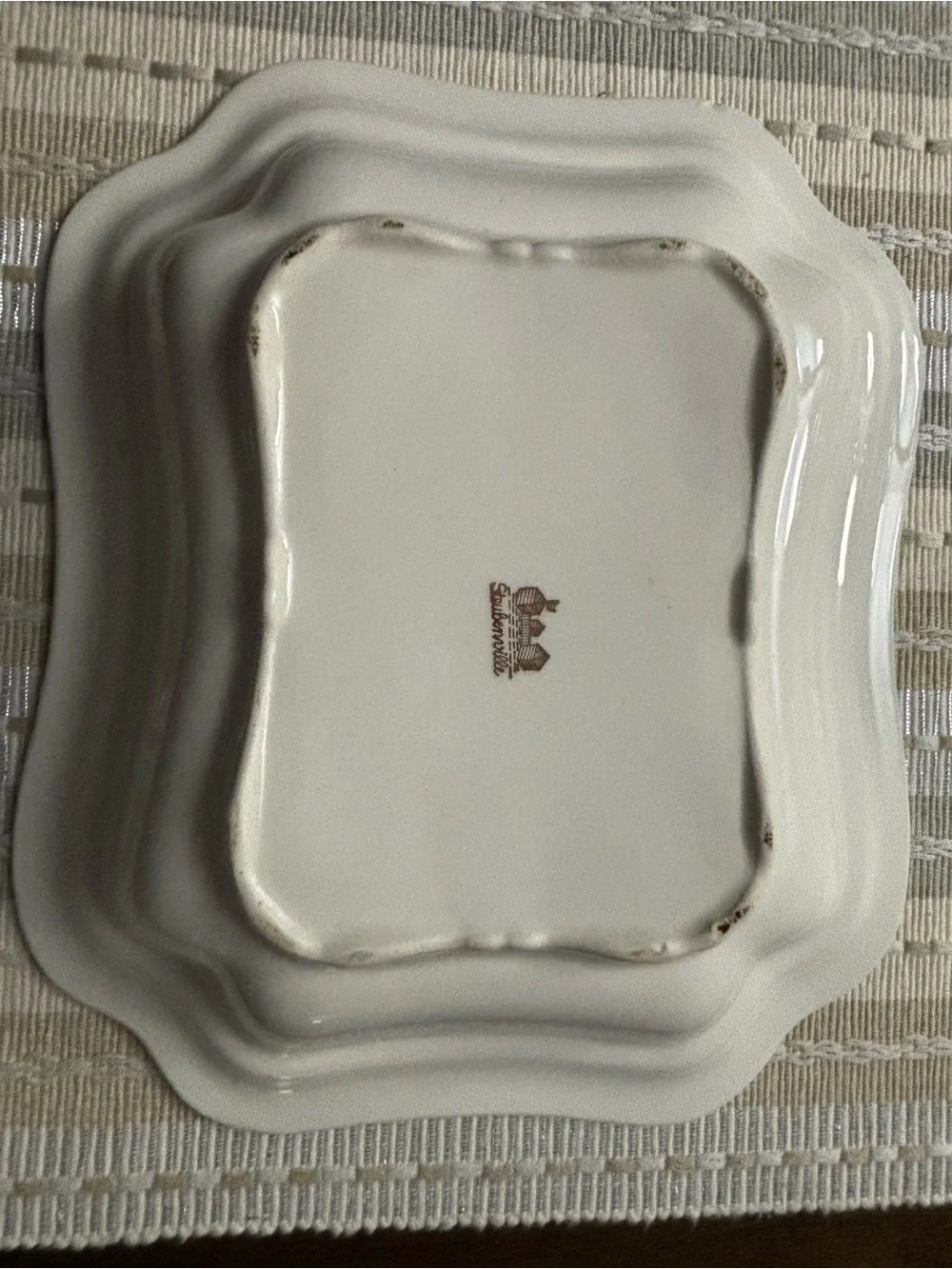 Steubenville STB12 Floral 2 pc covered casserole dish overall good
